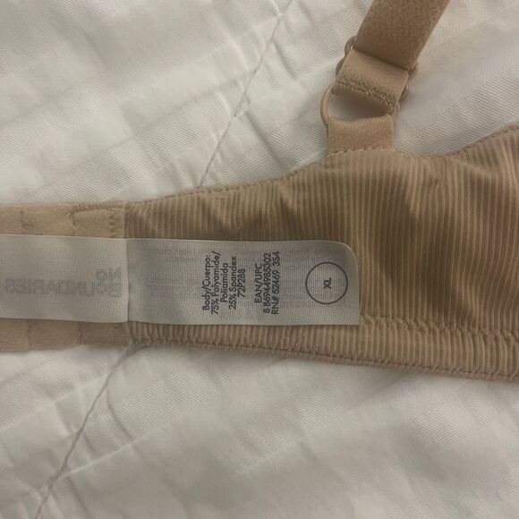 No Boundaries Women's Wireless Padded Tshirt Beige Bra Size XL - Picture 4 of 4